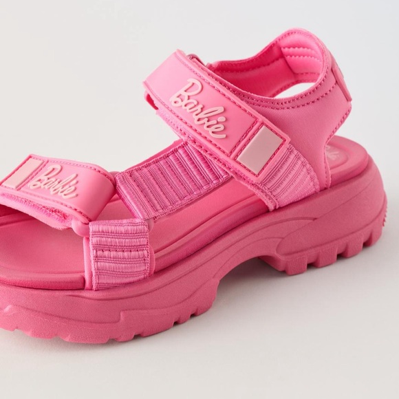 ZARA BARBIE technical chunky sole sandals - Picture 4 of 15